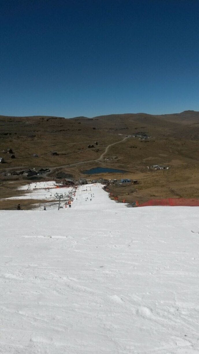 Great fun on the slopes at Afriski, with this amazing mountain view surrounding you.  Take a break from skiing/snowboarding and have lunch or a cup of hot chocolate at the Gondola Café!