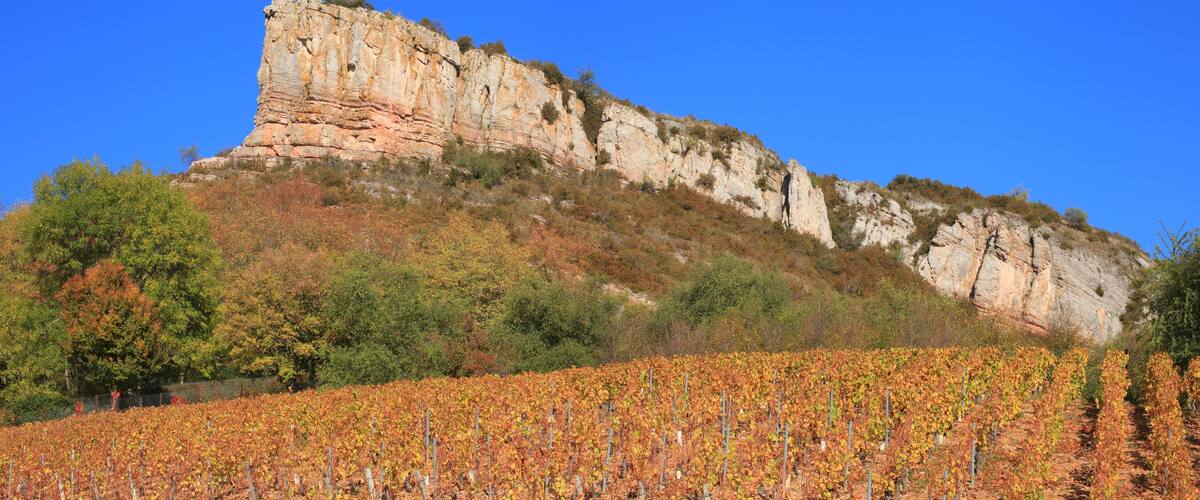 La roche de Solutré, Saône-et-Loire