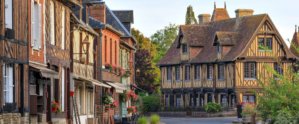 The village of Beuvron-en-auge, Normandy, France