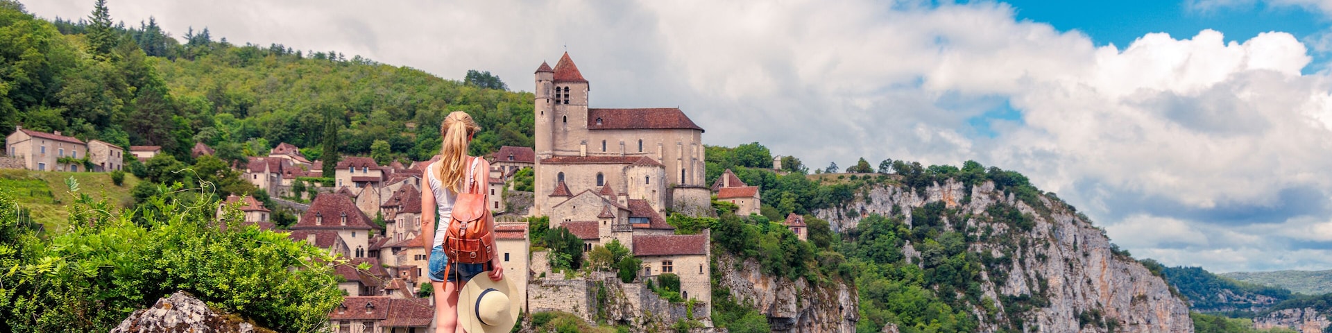 French famous village, one the most beautiful village in France, Saint-Cirq-Lapopie