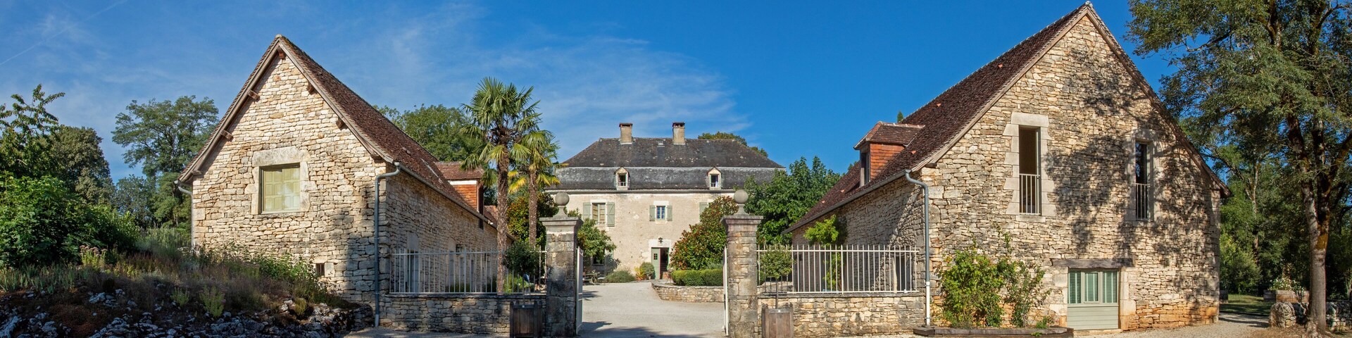 Typical countryside mansion, or "manoir" in Quercy region of central France
