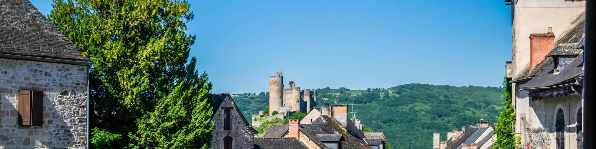 Najac, Aveyron, Occitanie, France.