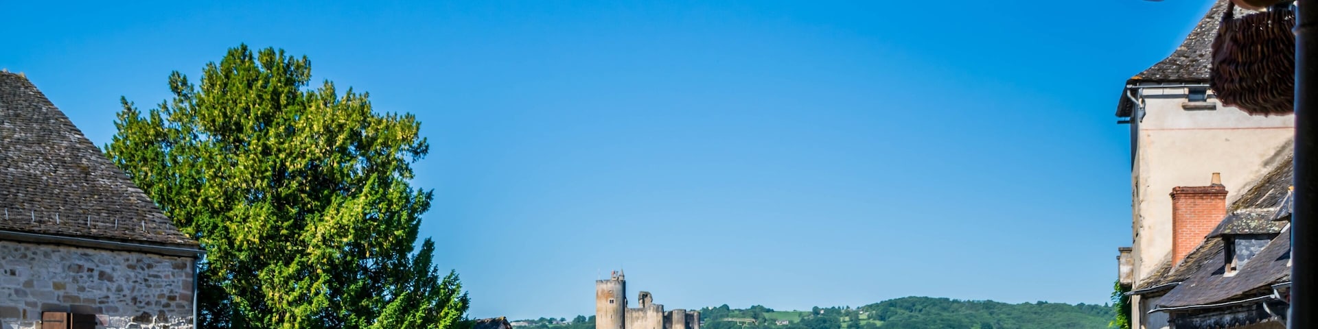 Najac, Aveyron, Occitanie, France.