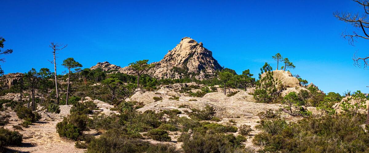 Mountain Punta di u Diamante, Lac de L'Ospédale, Alta Rocca, Corse, France