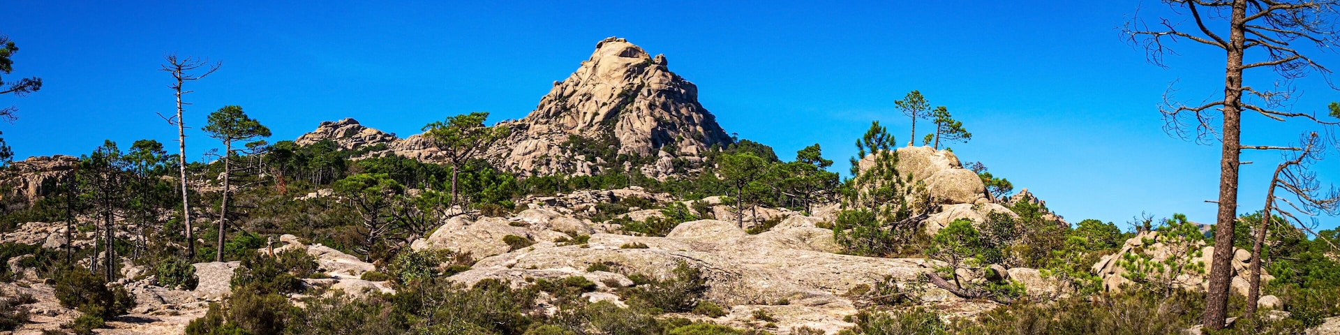 Mountain Punta di u Diamante, Lac de L'Ospédale, Alta Rocca, Corse, France