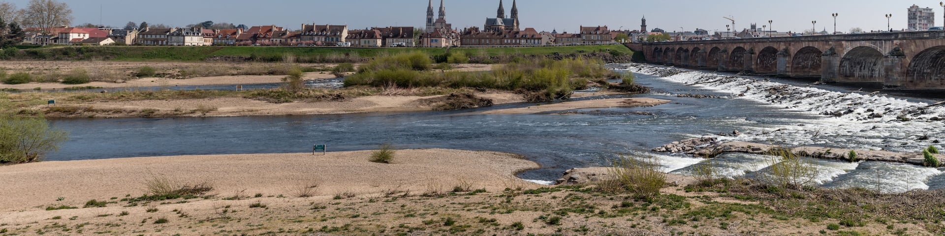 panorama de la ville de Moulins dans le département de l'Allier