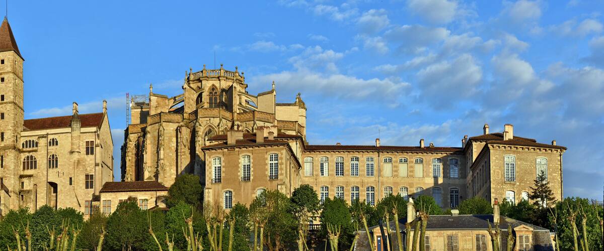 Ancient Auch cityscape