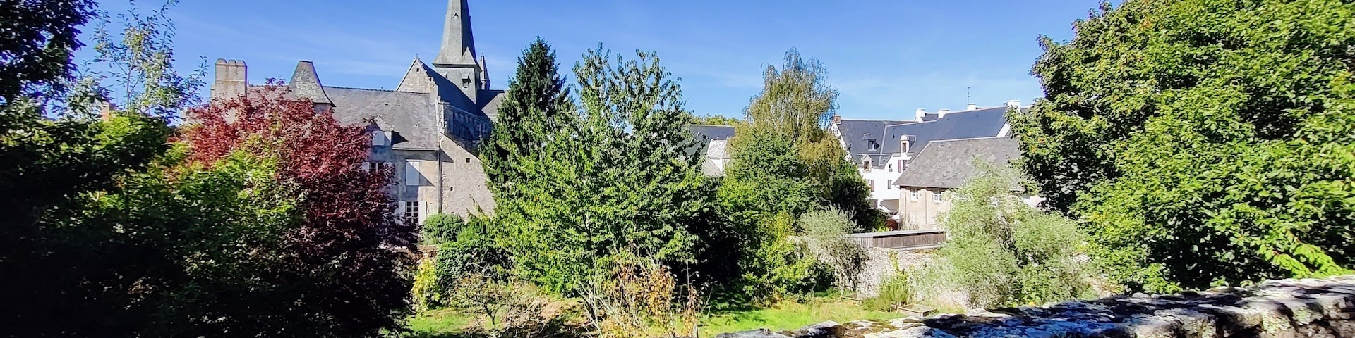 Panorama sur Guérande vu des remparts, Loire-Atlantique, France