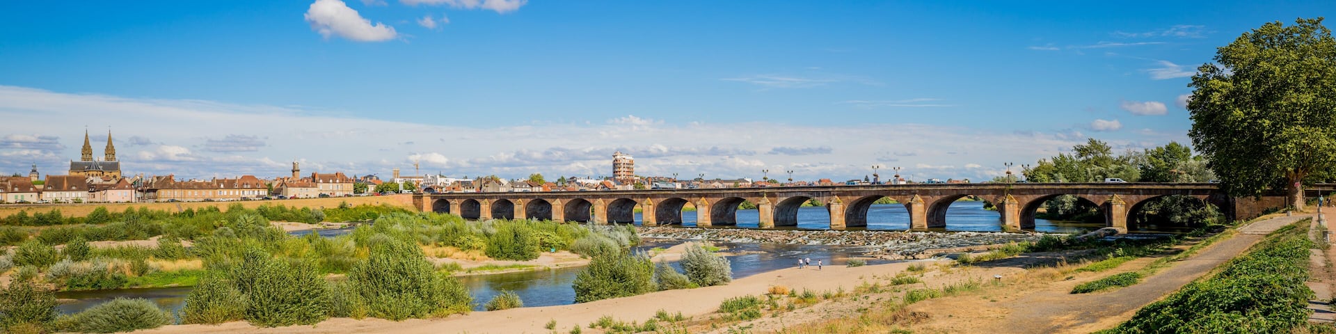Panorama du Pont Régemortes à Moulins sur Allier