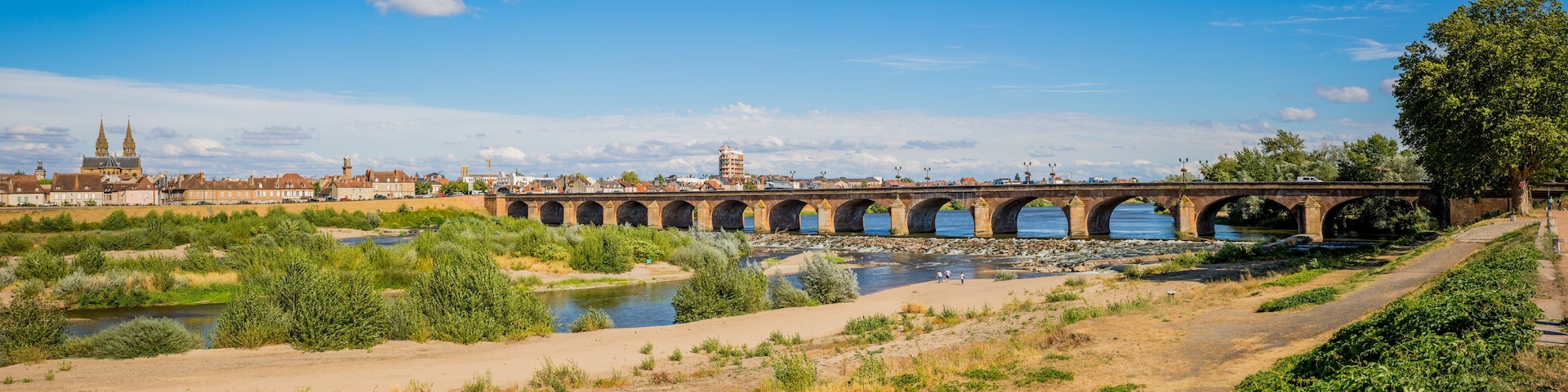 Panorama du Pont Régemortes à Moulins sur Allier