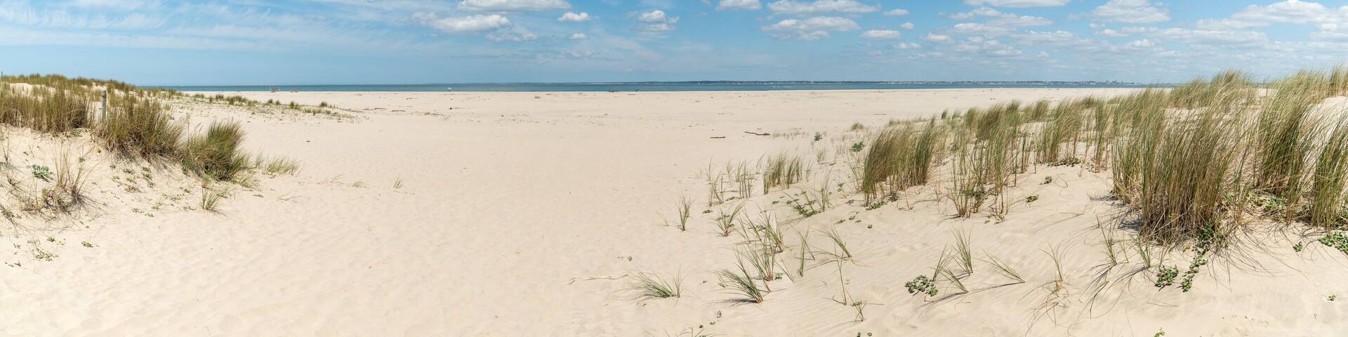 LE VERDON, dans le Médoc (Gironde, France). Plage de Saint-Nicolas