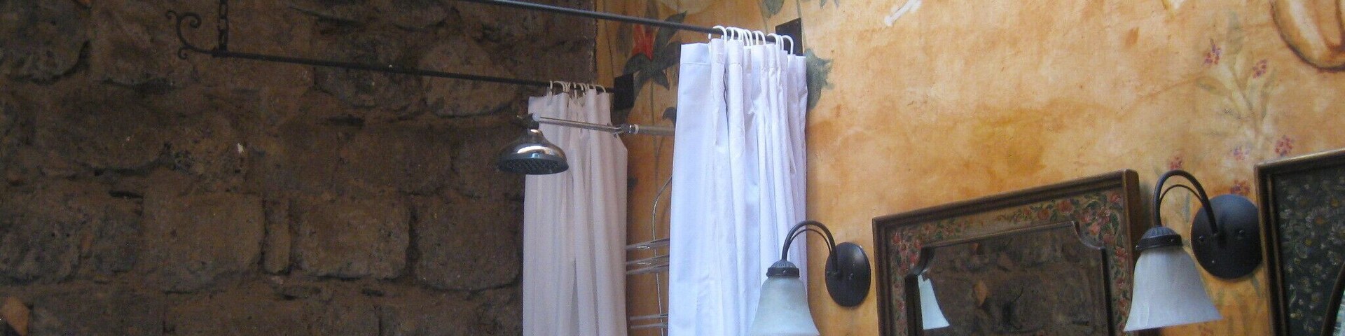 One of the unique, originally painted and decorated rooms of the Hacienda