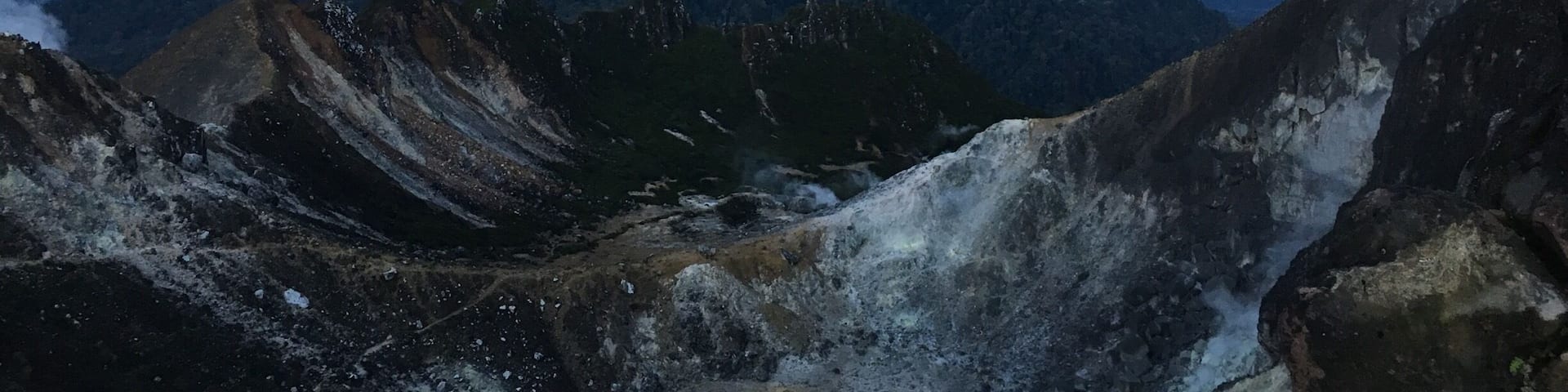 On a volcano #Mt Sibayak looking at another volcano#Mt Sinabung