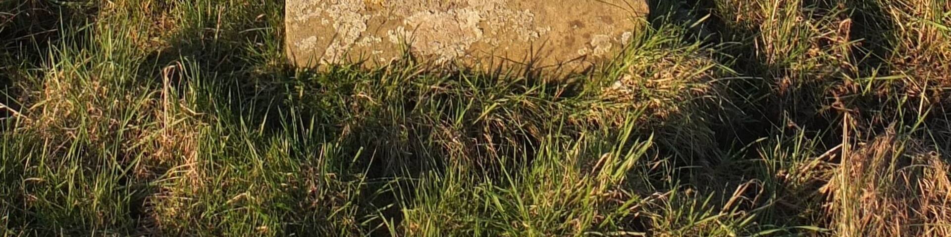 Wayside cross near Osweiler, Luxembourg, Inscription: "1631 - Im Kreuze ist Heil", restoration dated 1910.