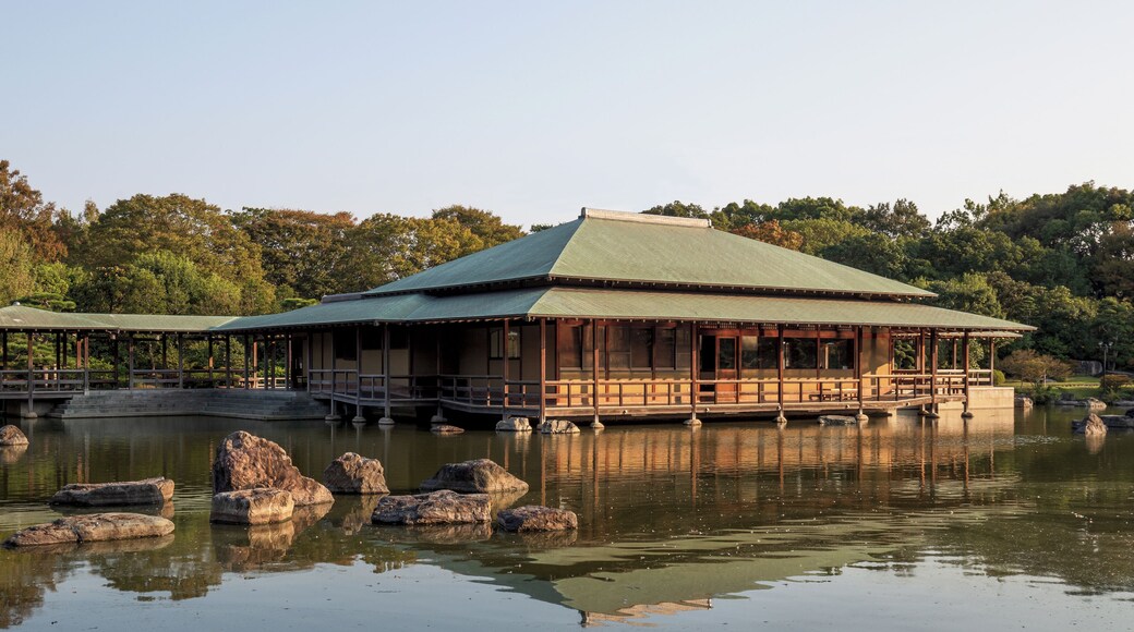 Japanese garden at Daisen Park in Sakai.