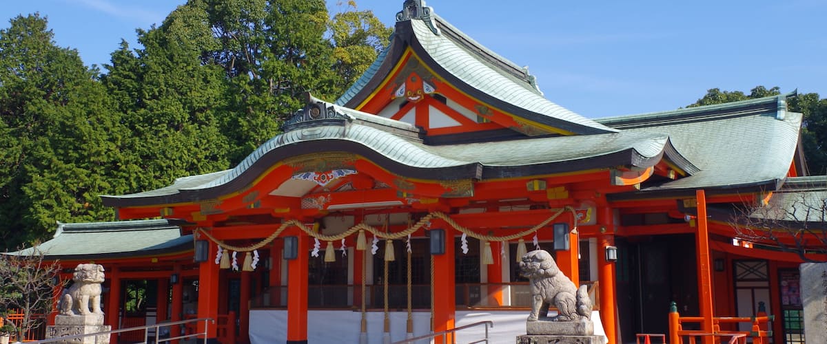 多治速比売神社拝殿 堺市南区にて Front shrine of Tajihayahime-jinja 2012.12.14