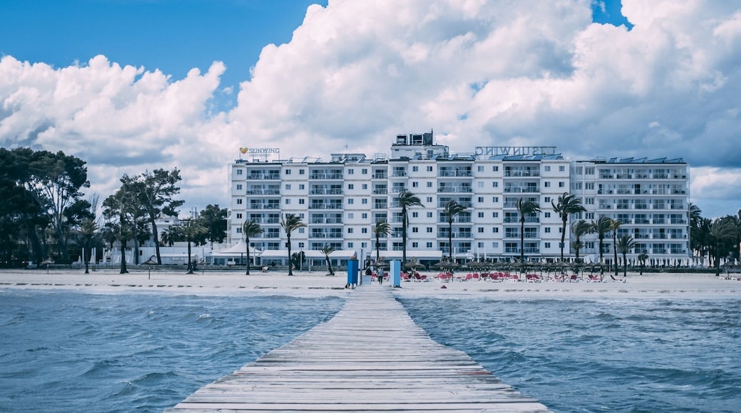 Looking back to the beach and the Sunwing hotel. #beachtips
