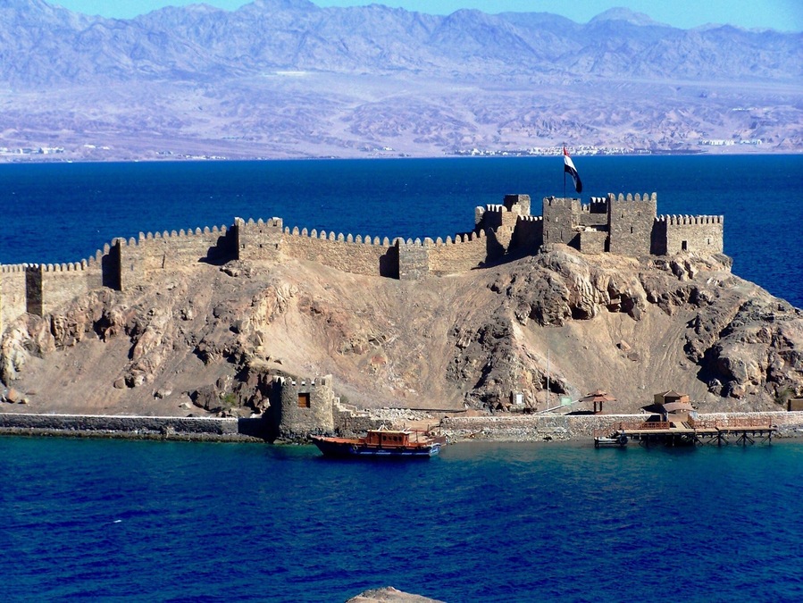 We were in Egypt when I took this picture. On the other side of the Red Sea, (Gulf of Aqaba at this location) is either Jordan or Saudi Arabia. Probably the latter. Israel is to the left. We spent the night in Eilat.
