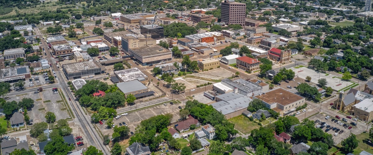 Aerial View of Victoria, Texas during Summer