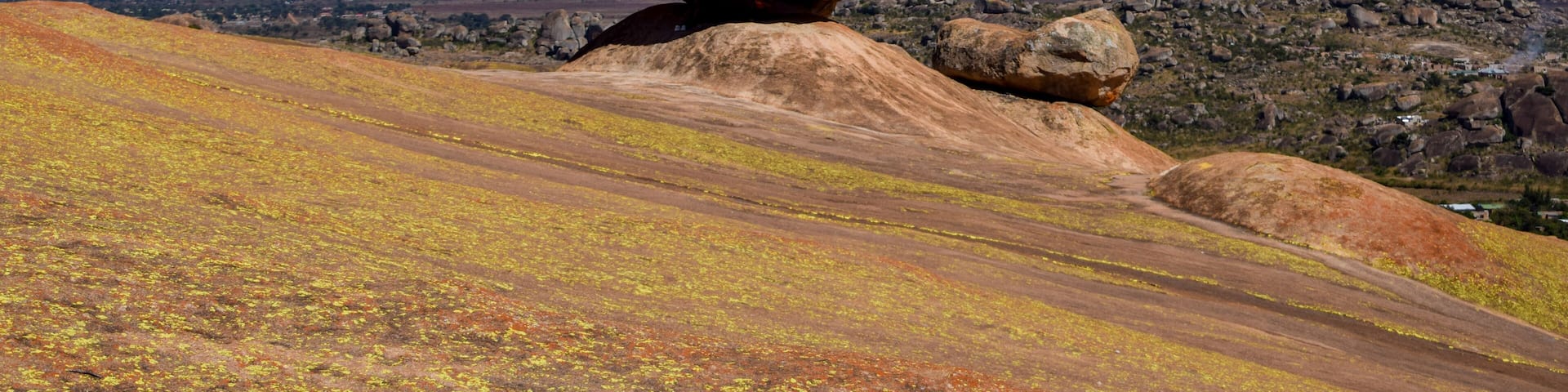 Natural balancing rocks on top of Domboshawa (also known as Domboshava) in Zimbabwe