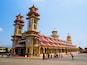 Cao Dai Temple is located in the city of Tay Ninh, about 80 Km from Ho Chi Minh City, Vietnam. Also known as Holy See, in this temple takes place a beautiful religious ceremony of the Caodaism, which is a monotheistic religion officially established in the city in 1926.