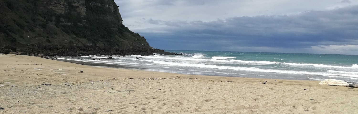 Even in winter, this is a beautiful spot. The road down to the beach is an amazing drive.