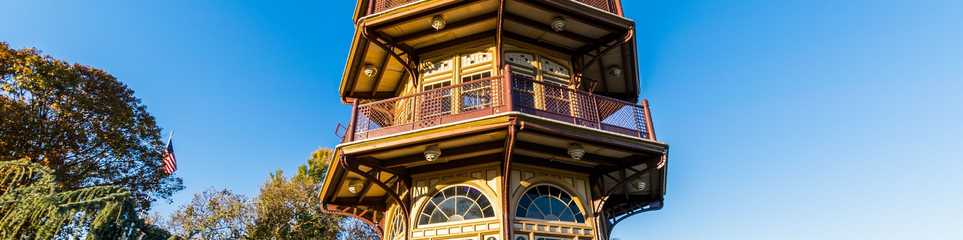 Patterson Park During Autumn in Baltimore, Maryland