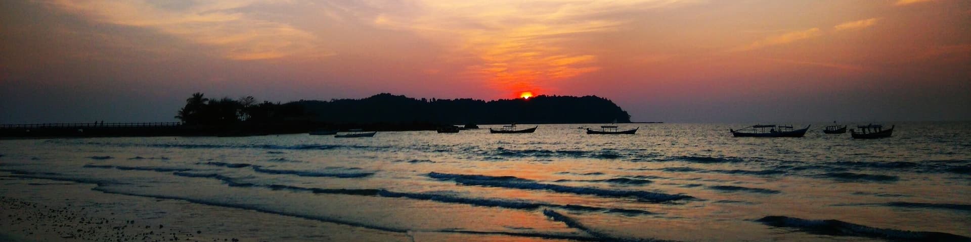 Sunset on #ngapali #beach