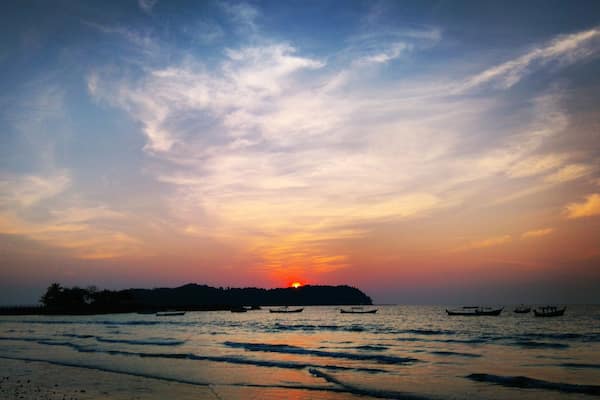 Sunset on #ngapali #beach