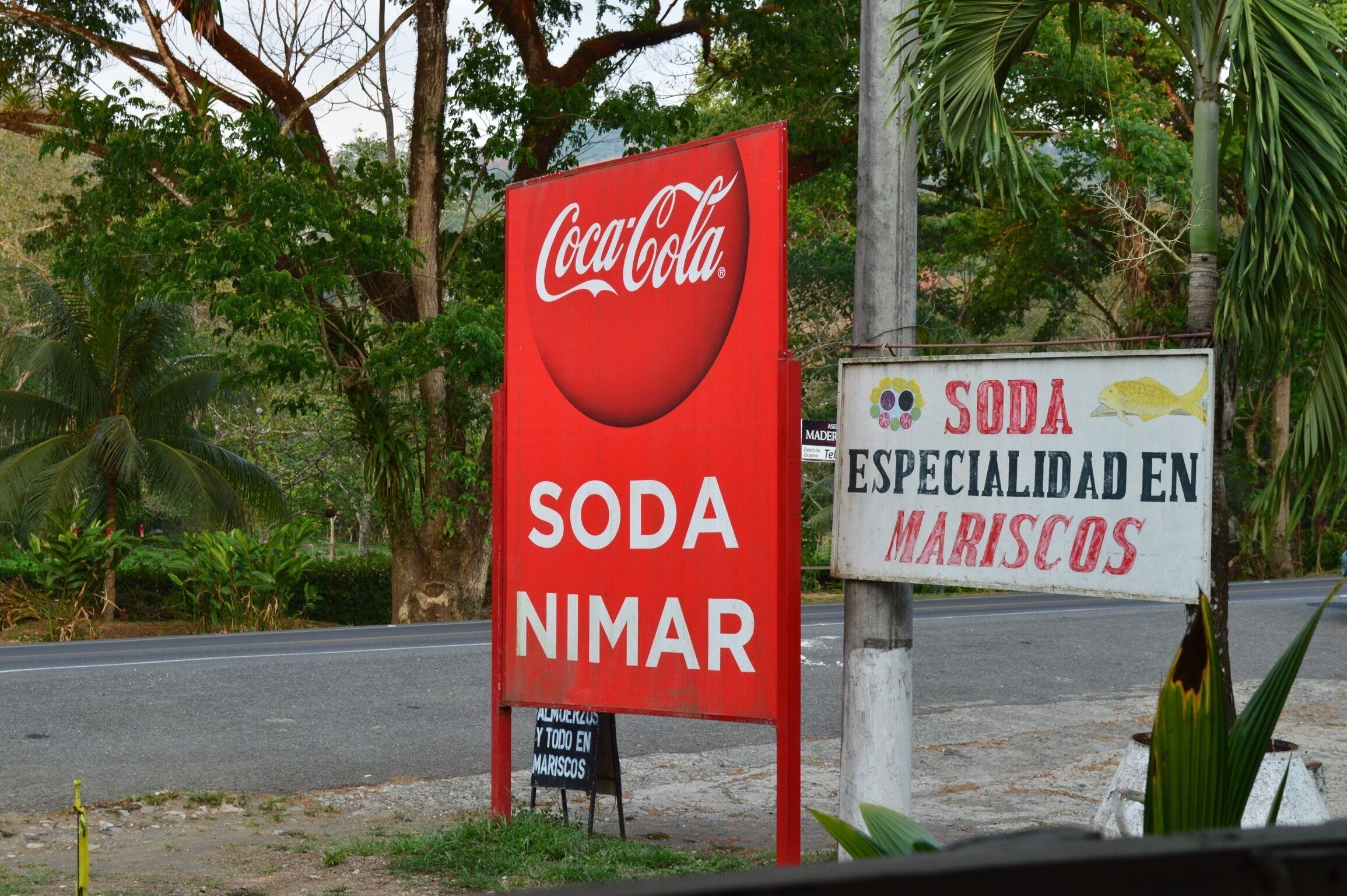 Just near playa agujas is this soda by the road. Really good food!