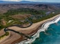 Beautiful aerial view of a sunset in Naranjo Beach - Witch Rock Costa Rica