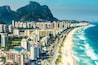Aerial view of Barra da Tijuca Beach, Rio de Janeiro, Brazil