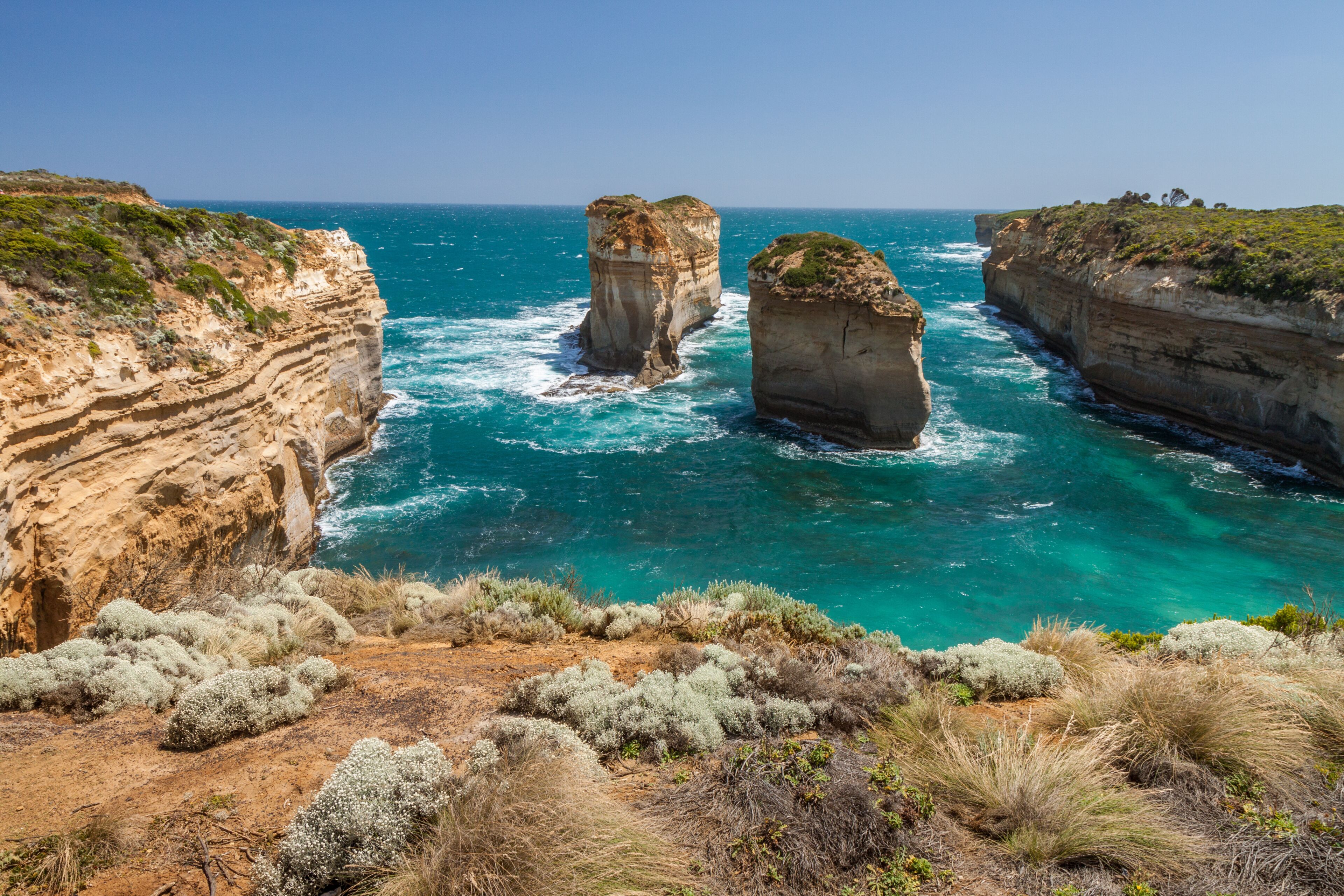 Scenic view of Loch Ard Gorge, Great Ocean Road, Australia