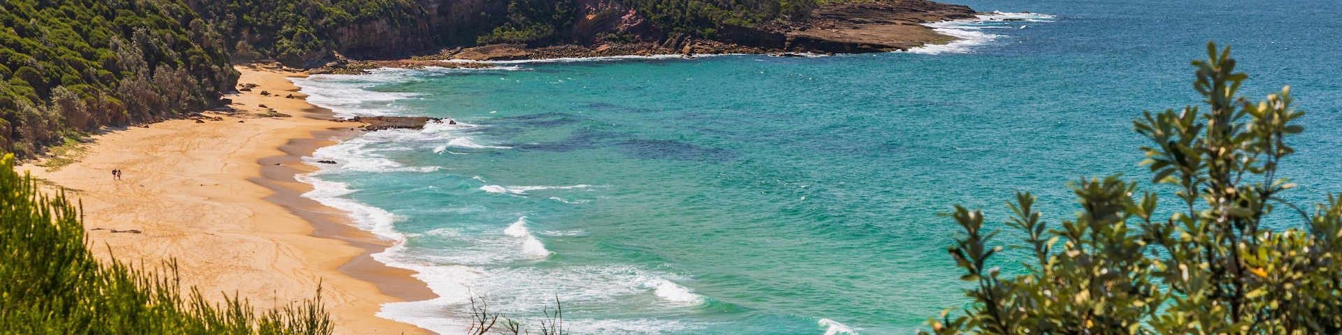 Middle Beach showing a beach, landscape views and general coastal views