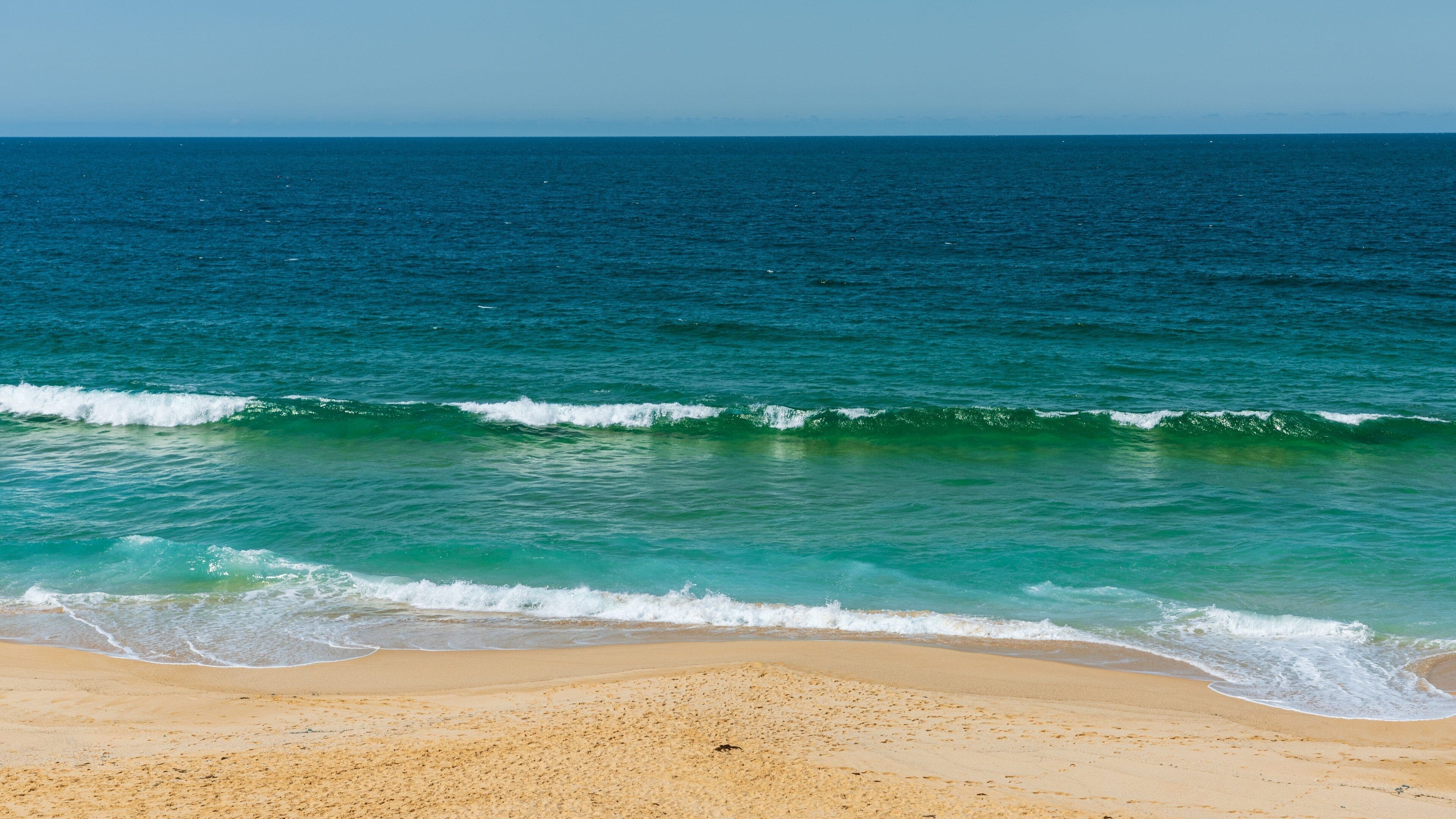 Middle Beach showing a sandy beach and general coastal views