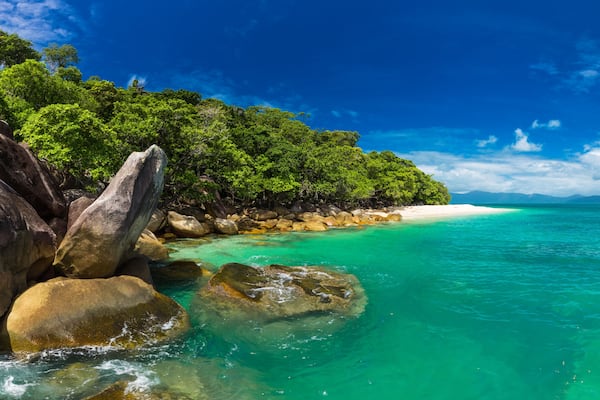 Nudey Beach on Fitzroy Island, Cairns area, Queensland, Australia