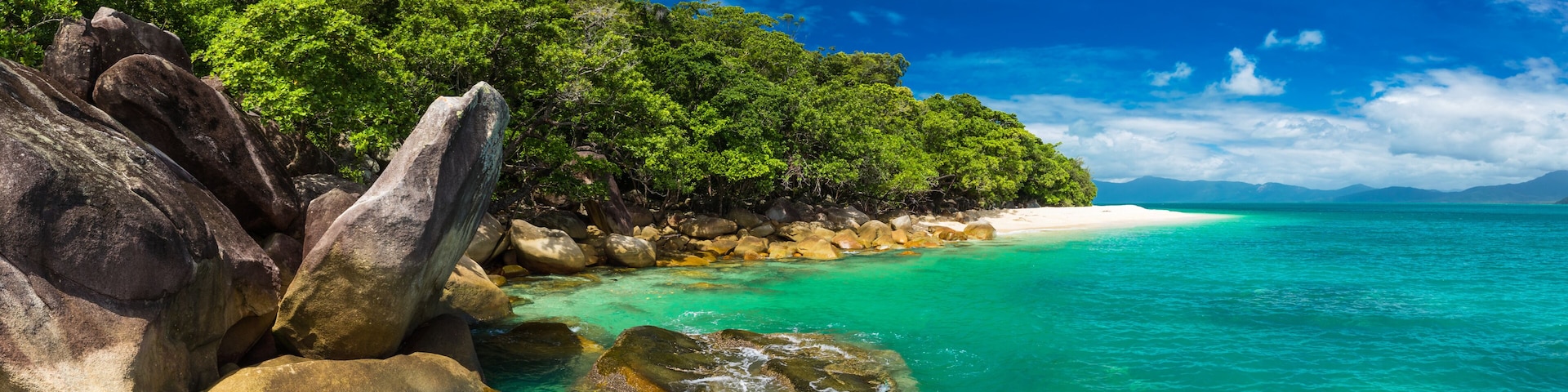 Nudey Beach on Fitzroy Island, Cairns area, Queensland, Australia