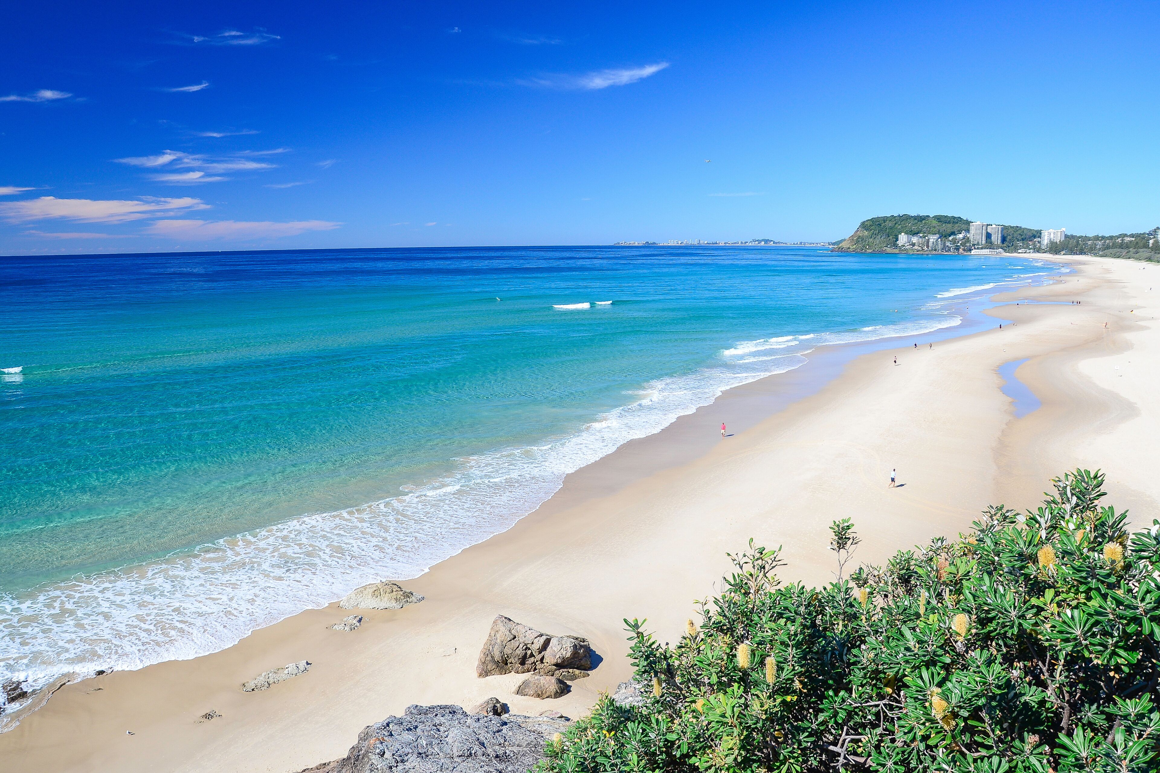 North Burleigh beach, Gold Coast, Australia