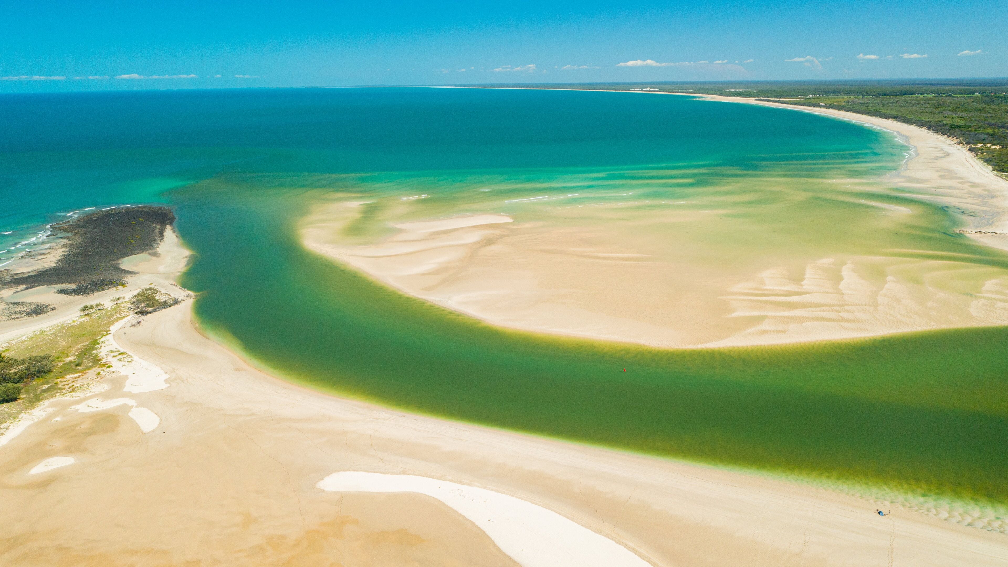 Elliot Heads Beach showing landscape views, general coastal views and a beach