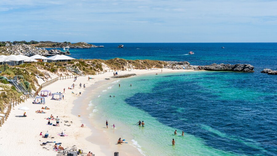 Pinky Beach on Rottnest Island, Western Australia.