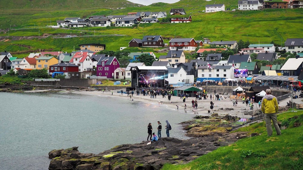 Visiting the Faroe Islands during the summer months? If you're coming in July, be sure to get yourself to Syðrugøta (or, just Gøta, as most locals call it) for the G! Festival.
This intimate music festival draws both local and international acts each year and takes place on a beach! I'm not sure you can find a better festival location.