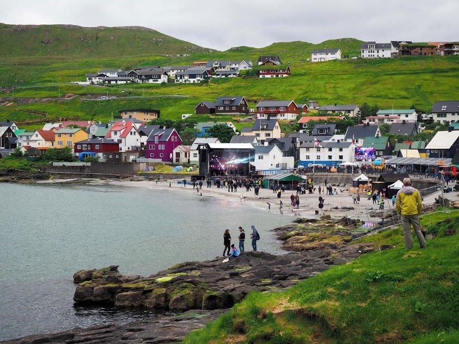 Visiting the Faroe Islands during the summer months? If you're coming in July, be sure to get yourself to Syðrugøta (or, just Gøta, as most locals call it) for the G! Festival.
This intimate music festival draws both local and international acts each year and takes place on a beach! I'm not sure you can find a better festival location.
