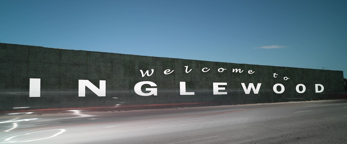 Inglewood California Public Welcome Sign