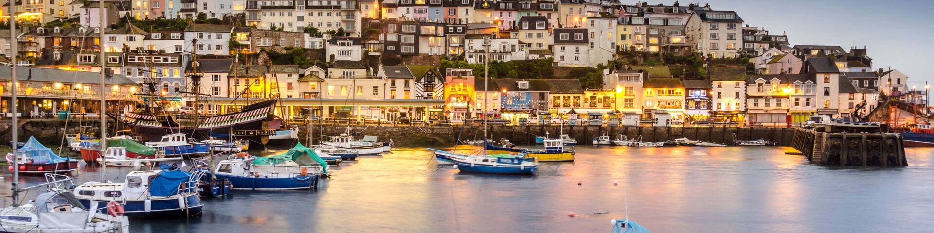 Hafen von Brixham, Devon, UK