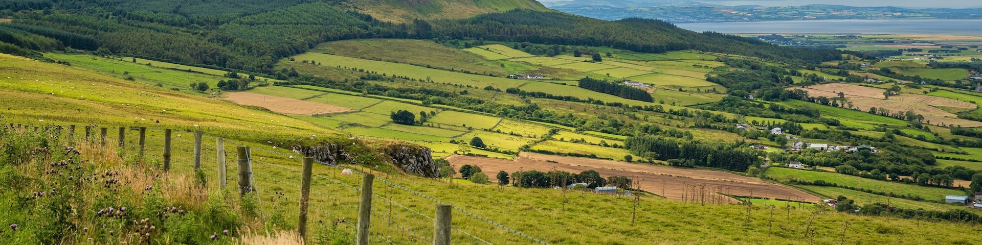 Binevenagh featuring tranquil scenes and landscape views