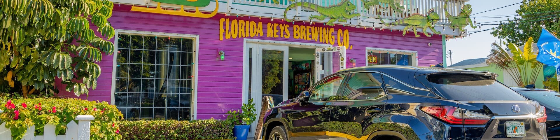 Florida Keys Brewing Co. showing signage