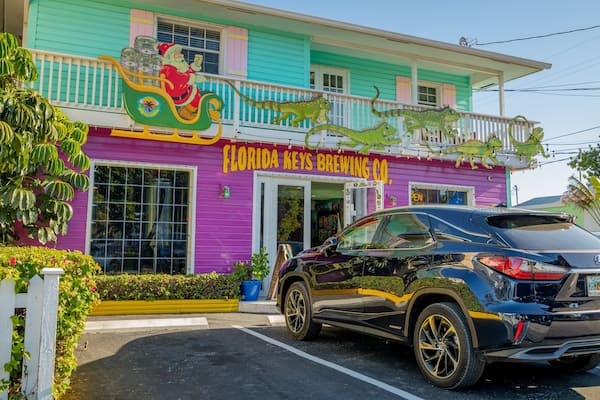 Florida Keys Brewing Co. showing signage