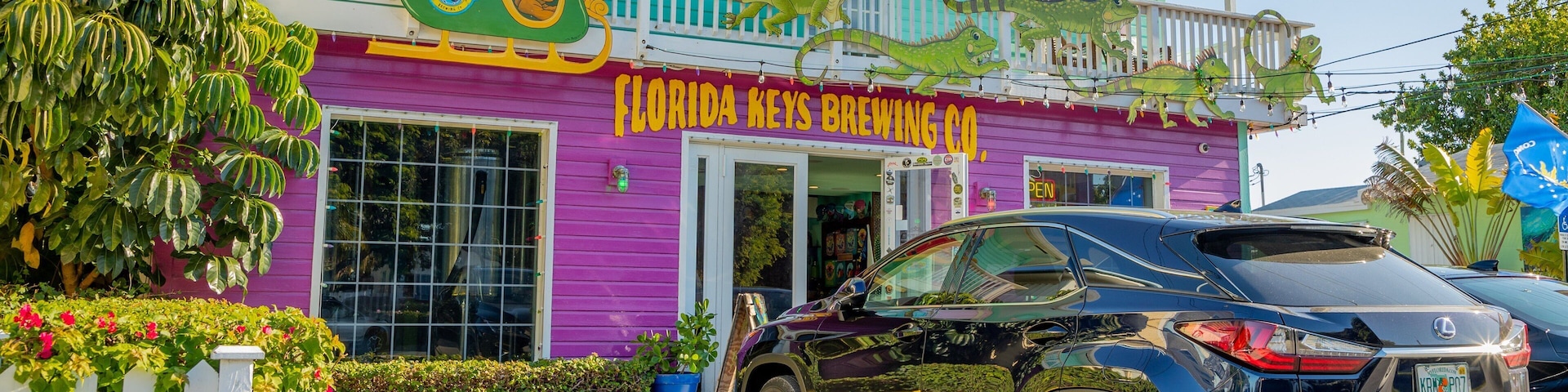 Florida Keys Brewing Co. showing signage