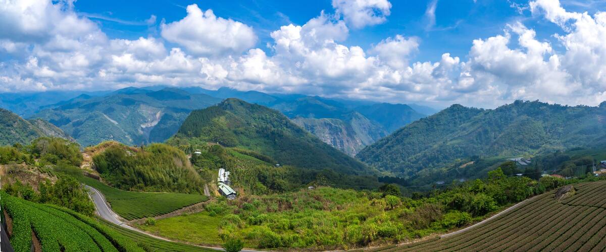 The nature landscape from the topview of the mountain, Panorama