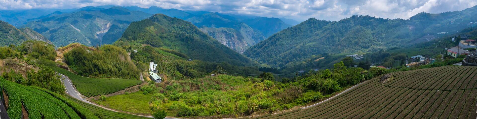 The nature landscape from the topview of the mountain, Panorama